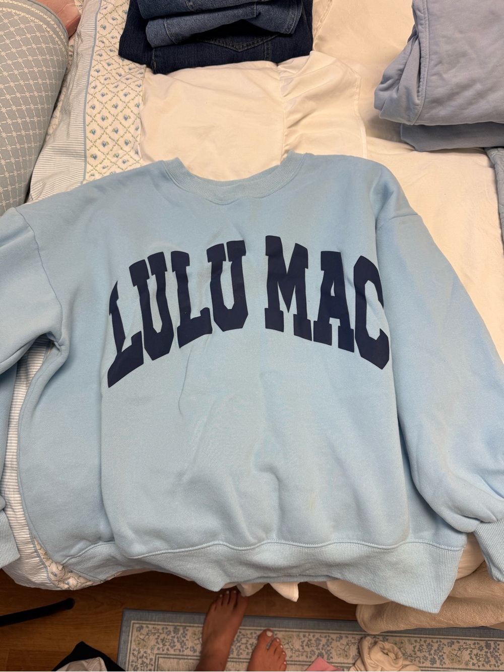 Light Blue Crewneck Sweatshirt